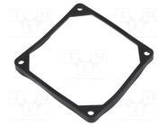 Mounting gasket; Ømount.hole: 5mm; black; Shore hardness: 40 RICHCO