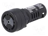 Sound signaller; 22mm; CM22; -20÷60°C; Ø22.5mm; IP54; 24÷230VAC COBI ELECTRONIC