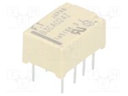 Relay: electromagnetic; DPDT; Ucoil: 24VDC; 2A; 0.3A/125VAC; THT FUJITSU