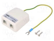 Arrester: for telecommunications networks; for wall mounting HSK DATA