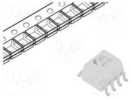 Optocoupler; SMD; Ch: 1; OUT: logic; 3.75kV; SO8; 25kV/μs ONSEMI