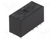 Relay: electromagnetic; DPDT; Ucoil: 12VDC; 8A; 8A/250VAC; PCB HONGFA RELAY