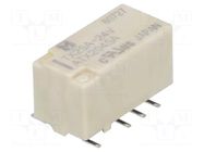 Relay: electromagnetic; DPDT; Ucoil: 24VDC; Icontacts max: 2A; TX PANASONIC