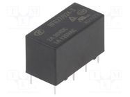 Relay: electromagnetic; DPDT; Ucoil: 24VDC; 2A; 1A/125VAC; 2A/30VDC HONGFA RELAY