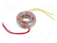 Transformer: toroidal; 50VA; 230VAC; 19V; 2.63A; Leads: cables; IP00 INDEL