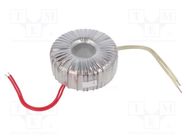 Transformer: toroidal; 200VA; 230VAC; 12V; 16.67A; Leads: cables INDEL