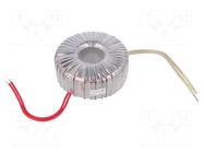 Transformer: toroidal; 200VA; 230VAC; 12V; 16.67A; Leads: cables INDEL