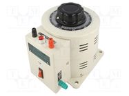 Variable autotransformer; 230VAC; Uout: 0÷260V; 6.5A; screw type BREVE TUFVASSONS