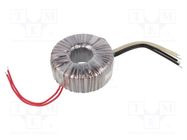 Transformer: toroidal; 200VA; 230VAC; 12V; 12V; 8.33A; 8.33A; H: 50mm INDEL