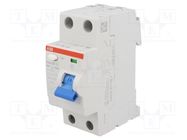 RCD breaker; Inom: 63A; Ires: 300mA; Max surge current: 5000A; IP20 ABB