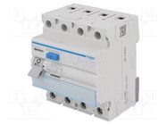 RCD breaker; Inom: 40A; Ires: 30mA; Max surge current: 250A; IP20 HAGER