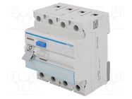 RCD breaker; Inom: 25A; Ires: 30mA; Max surge current: 250A; IP20 HAGER