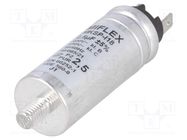 Capacitor: polypropylene; motors, run; 2.5uF; Uoper: 400VAC; ±5% MIFLEX