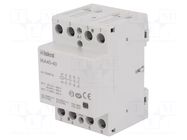 Contactor: 4-pole installation; 40A; 24VAC; NO x4; IKA ISKRA