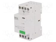 Contactor: 4-pole installation; 25A; 230VAC; NO x4; IKA ISKRA