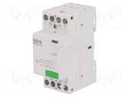 Contactor: 4-pole installation; 25A; 24VAC; NC x2 + NO x2 ISKRA