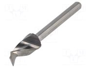 Drill bit; Ø: 6.35mm; L: 38.2mm; tungsten carbide; 1/8"; 3.175mm KEMMER PRAEZISION