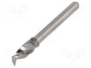 Drill bit; Ø: 4.3mm; L: 38.2mm; PCB; 1/8" (3,175mm) KEMMER PRAEZISION