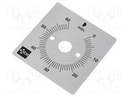 Scale for mechanical timer 