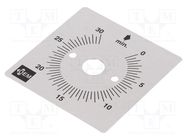 Scale for mechanical timer 