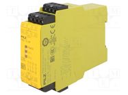 Module: safety relay; Usup: 24VAC; Usup: 24VDC; IN: 4; OUT: 4; IP40 PILZ