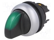 Switch: rotary; 22mm; Stabl.pos: 1; green; M22-FLED,M22-LED; IP67 EATON ELECTRIC