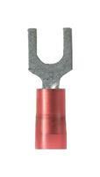 TERMINAL, FORK TONGUE, M6, 18AWG, RED