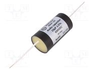 Capacitor: polypropylene; 10uF; 600VDC; ±2%; Ø35x65mm; -25÷85°C MIFLEX