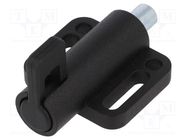 Spring latch; for profiles; W: 38mm; Mat: zinc alloy; F1: 21N; Ø: 8mm ELESA+GANTER