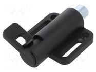 Spring latch; for profiles; W: 46mm; zinc alloy; F1: 25N; F2: 38N ELESA+GANTER