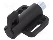 Spring latch; for profiles; W: 38mm; zinc alloy; F1: 21N; F2: 27N ELESA+GANTER