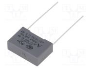 Capacitor: polypropylene; X1; R47 X1; 22nF; 18x6x12mm; THT; ±10% KEMET