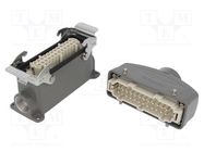 Connector: HDC; male + female; S-E; PIN: 24; 24+PE; size 24B; metal 