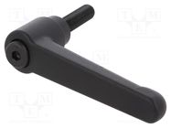 Lever; adjustable; Thread len: 40mm; Lever length: 92mm ELESA+GANTER