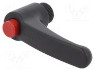 Lever; adjustable; Thread len: 18mm; Lever length: 78mm; -30÷130°C ELESA+GANTER