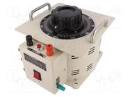 Variable autotransformer; 230VAC; Uout: 0÷260V; 12A; screw type BREVE TUFVASSONS