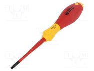 Screwdriver; insulated,slim; PlusMinus cross PZ-type; SL/PZ1 WIHA