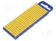 Markers; Marking: +; 2.8÷3.8mm; polyamide; yellow; -40÷85°C; WIC 