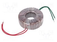 Transformer: toroidal; 120VA; 230VAC; 24V; 5A; Leads: cables; H: 40mm INDEL