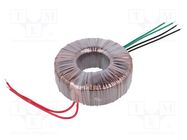 Transformer: toroidal; 300VA; 230VAC; 40V; 40V; 3.75A; 3.75A; H: 58mm INDEL