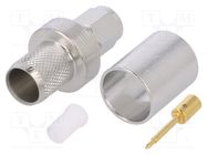 Connector: SMA; plug; male; straight; 50Ω; CNT-400; crimped 