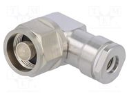 Connector: N; plug; male; angled 90°; 50Ω; CNT-400; clamp; for cable CommScope