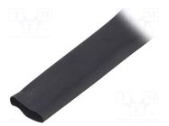 Heat shrink sleeve; thin walled,flexible; 2: 1; 12.7mm; black 