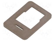Flat gasket; IP65; EPDM; GM/GMN HIRSCHMANN