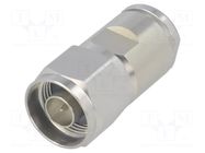 Connector: N; plug; male; CNT; straight; 50Ω; clamp; for cable CommScope