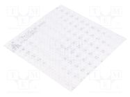 Reflector; 100x100x0.6mm; -40÷80°C; self-adhesive; R SELS