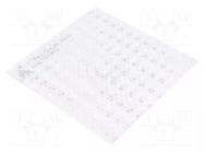 Reflector; 100x100x0.6mm; -40÷80°C; self-adhesive; R SELS