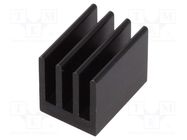 Heatsink: extruded; black; L: 19mm; W: 13.5mm; H: 15.24mm; 18K/W FISCHER ELEKTRONIK