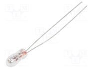 Filament lamp: miniature; 12VDC; 60mA; Bulb: T1; Ø: 3.15mm; L: 7mm BRIGHTMASTER