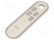 Remote control; IP20; EXTA FREE; 350m; Ch: 8; No.of butt: 8 ZAMEL